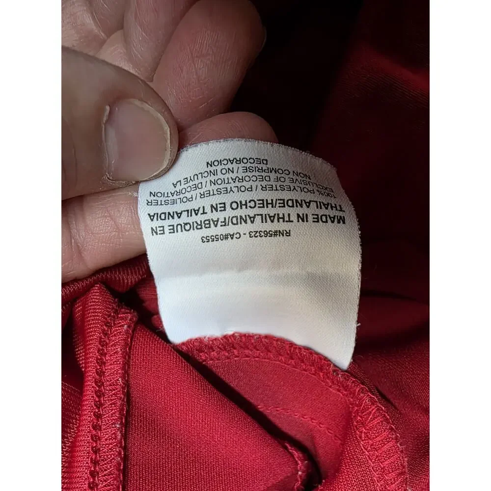 Nike Men's Large Red Athletic Shorts Basketball Sports Pockets Elastic Everyday
